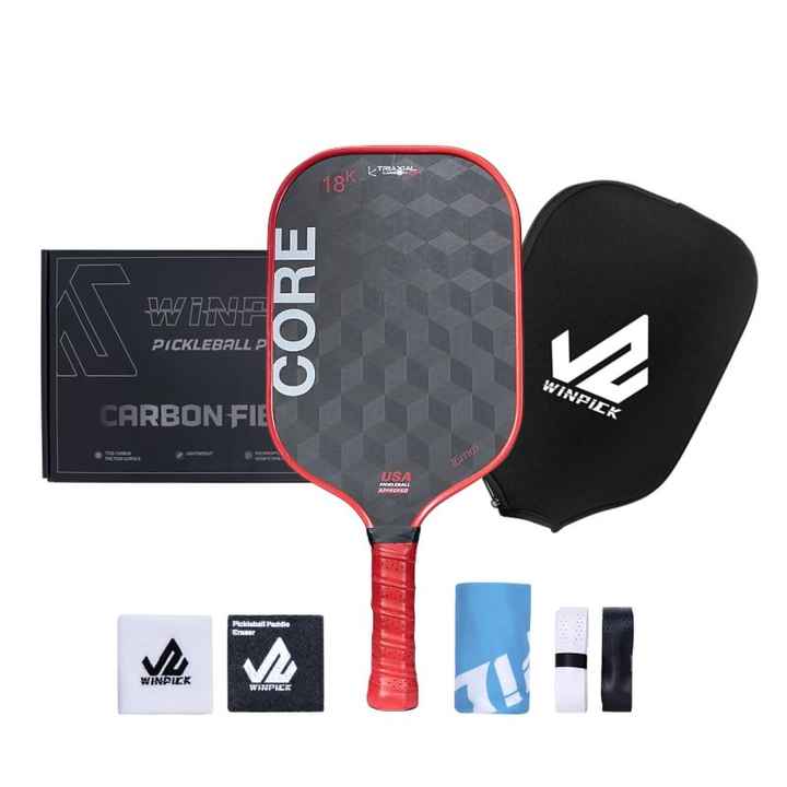 Hot Selling T700 Carbon Fiber Pickleball Racket with 16mm USAPA Paddles ...