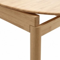 Ensemble de salle à manger extensible en bois massif pour 6 personnes avec chaises rembourrées, bois clair, style nordique minimaliste pour la maison et la cuisine