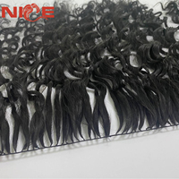 Extensions de cheveux en bracelet Deep Wave Feather Weft, double épaisseur, cheveux vierges
