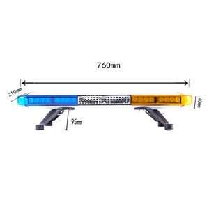 Vente en gros 76cm Système d'alarme de sécurité pour véhicule Nouvel état LED Barre lumineuse de voiture Ambulance Lumière de toit Haut-parleur - Product Image 5