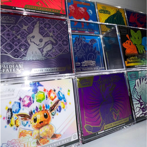 Mạnh mẽ nam châm UV kháng Elite huấn luyện viên hộp Acrylic trường hợp bảo vệ cho etb Acrylic hiển thị trường hợp 5 + 8 mét với nắp từ - Product Image 3