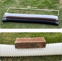 Garde-gouttière flexible pour tuyau d'égout, rallonge de descente d'eau de pluie pour maison, rallonge en plastique, gouttières de toit, drainage d'eau de pluie
