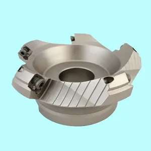 Face Milling Cutter KM12 Indexable 45 Degrees Face End Mill Cutter Face Mill Shoulder Milling Cutter