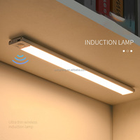 Éclairage Sous Meuble LED Rechargeable USB Sans Fil, Magnétique, Détecteur de Mouvement, pour Cuisine et Placard