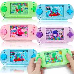 Kids Dino-Themed Handheld Game Console | Educational & Portable | Ideal <b>Gift</b> Fidget Toy - Product Image 1