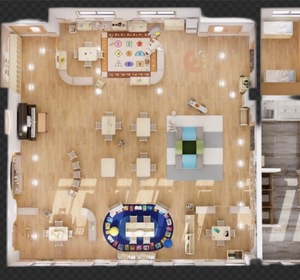 Eibele Meubles de décoration de jardin d'enfants d'âge préscolaire en bois bon marché Meuble scolaire en bois pour tout-petits à vendre - Product Image 6