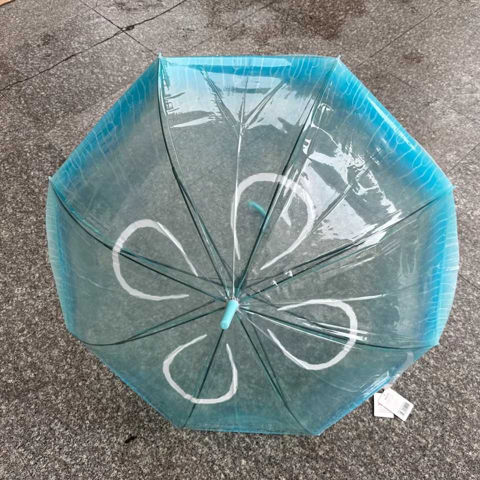 Felissimo Swimming in the Rainy Sky Transparent Jellyfish Umbrella Blue