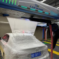 Máquina de Lavado de Autos a Presión sin Contacto, de Bajo Ruido, para Uso Comercial en Interiores/Exteriores, Equipada con Sistema de Secado, de Acero Inoxidable, 8MPa