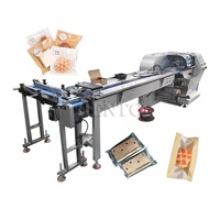 Machine d'emballage de type coussin à grande vitesse pour pain/fromage / Machine d'emballage automatique de type coussin