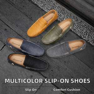 Mocasines Casuales Antideslizantes en Colores Verde, Negro, Amarillo, Azul y Gris, Ligeros para Primavera/Verano, Tallas 35-48 para Hombre - Product Image 2