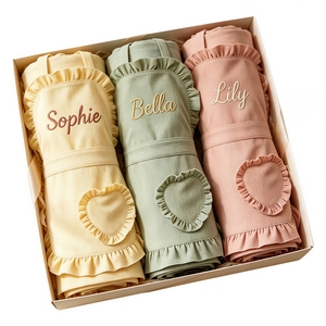 <strong>Personalized</strong> <strong>Apron</strong> with Name, Cute Corduroy Kitchen <strong>Apron</strong> with Lace Ruffles, Fashion Cooking <strong>Apron</strong> <strong>for</strong> Women, Baking Gardening - Product Image 1