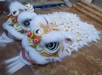 Nouveau nouvel an chinois adulte Lion danse laine accessoire peluche Dragon lanterne Performance authentique chine Lion danse Costume à vendre