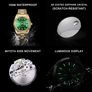 Reloj Mecánico Automático de Lujo para Hombre <span class=keywords><strong>CADISEN</strong></span> DD40, Caja de Acero Inoxidable, Cristal de Zafiro, Resistente al Agua 10 Bar, Movimiento Japonés MIYOTA - Product Image 6