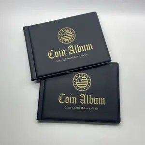 312 coin album for 20 25 27 30 38 46mm coins album 240 with small flap to keep the coin from sliding out