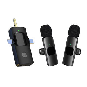 K15 Micrófono Lavalier 3 en 1 más <span class=keywords><strong>barato</strong></span> para grabación de vídeo de micrófono inalámbrico multidispositivo - Product Image 6