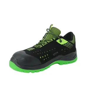 OEM Microfiber Upper Safety Shoes Air Mesh Lining Safety Shoes Pu Outsole Safety Sneaker Working Shoes