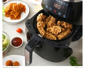 Freidora de aire inteligente eléctrica duradera, circulación de aceite de cocina de alta intensidad multifuncional, horneado de baja energía para uso doméstico - Product Image 5