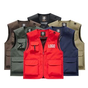 Nuevo Chaleco Cargo para Hombre, Informal, Ligero, para Pesca, Trabajo, Safari, Viajes, Fotografía, con Múltiples Bolsillos - Product Image 3