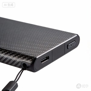 Coque de batterie externe en fibre de carbone tissée Ripstop - Product Image 1