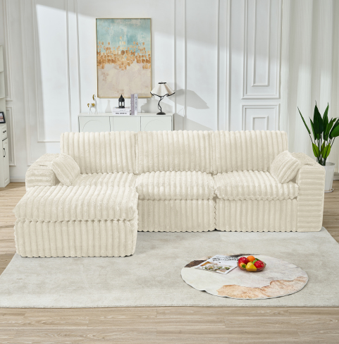 Ivoire + Tissu + Mousse + 3 places