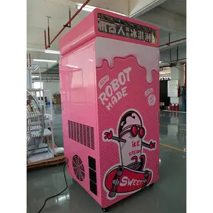 Distributore automatico di gelato Soft Serve Dippin Dots Hard Fast Ice Cream Maker sono commerciali piccoli 220 Volt italiani con Comp