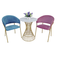 Ensemble de table à manger moderne pour cuisine, 4 chaises