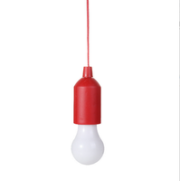 Nouvelle ampoule à tirer suspendue de conception, lumière à tirer de nuit à led, lumière à tirer de décoration à led sur une lumière à tirer de promotion à led