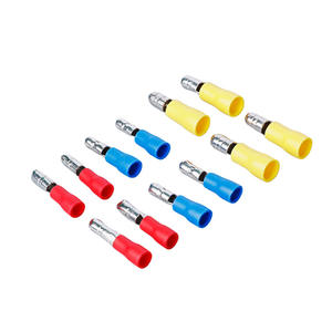 Terminal mâle pré-isolé de type balle Mpd, 5 mm, en cuivre et laiton, à déconnexion rapide pour applications de câblage électrique - Product Image 1