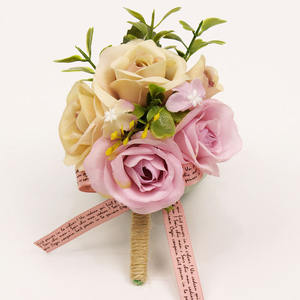 Модная девушка Подружка невесты искусственный шелк свадебный запястье корсаж для выпускного вечера цветы для девушки невесты Горячая - Product Image 5