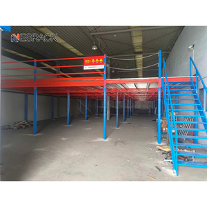 Scaffalatura Industriale a Soppalco in Acciaio per Magazzino con Scala e Piattaforme Multipiano - Soppalco Assemblato - Product Image 5