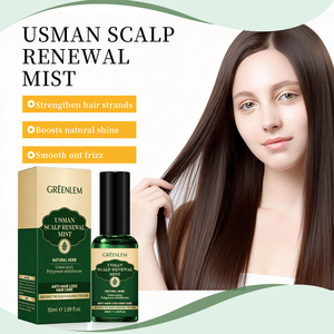 Huile capillaire Greenlem Usman aux herbes pour le soin du cuir chevelu, tonique nourrissant et rafraîchissant, traitement apaisant pour les démangeaisons et le cuir chevelu gras, soulage les irritations - Product Image 2