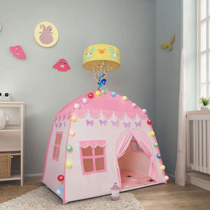Casa de flores emergente portátil para niños, tienda de juegos de estilo castillo interior para niños para acampar y jugar - Product Image 6