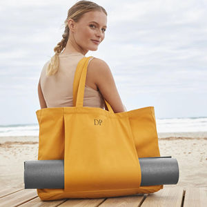 ヨガマットバッグ女性用大ショルダートートートジムピラティスヨガジムバッグウェットポケット付き - Product Image 5