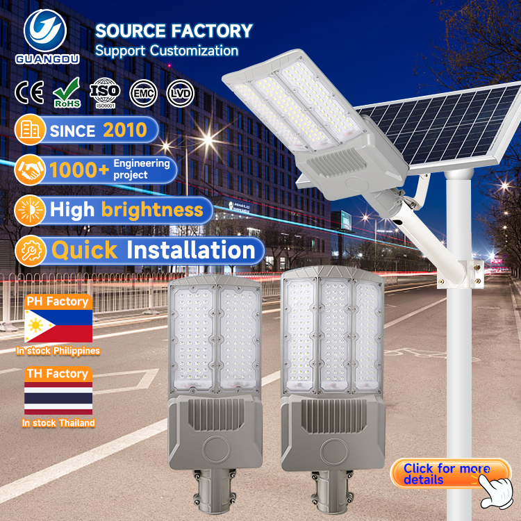 New Arrival Outdoor Waterproof IP67 Die Casting Aluminum 100w 200w 300w 500w 600w 800w Solar Led Street Light · image 1