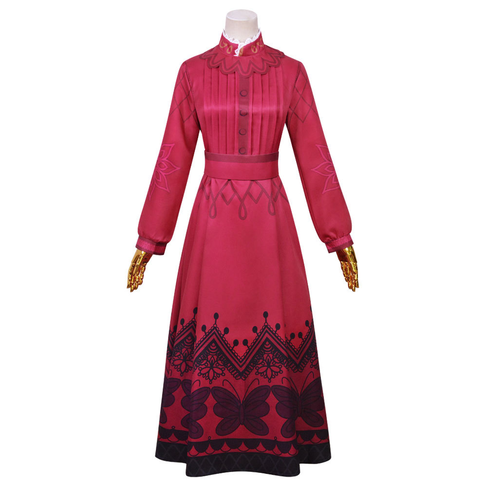 red dress for grandma Vintage Red Abstract Print Summer Dress Quarter Sleeve Midi Dress  Comfortable Summer Dress Large Size Viscose Festival Dress Grandma Dress