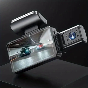 Caméra embarquée double objectif A88 avec écran IPS 3 pouces, enregistrement en boucle HD DVR, vision nocturne, capteur G et contrôle par application - Product Image 3