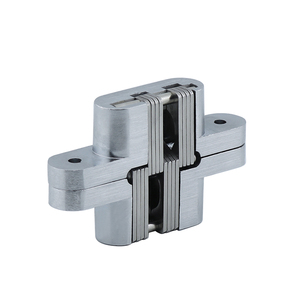 Bisagras ocultas para puertas de acero inoxidable con apertura de 180 grados, diseño minimalista de 4 orificios para uso en puertas ocultas - Product Image 2