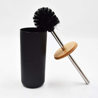 Ensemble d'accessoires de salle de bain en bambou, distributeur de savon de salle de bain, porte-brosse à dents de salle de bain