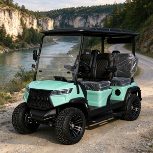 Voiturette de golf électrique 4 places alimentée au lithium, personnalisable en plusieurs couleurs - Product Image 1