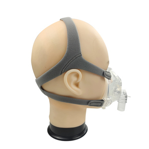 Arnés para <span class=keywords><strong>mascarilla</strong></span> <span class=keywords><strong>CPAP</strong></span> compatible con <span class=keywords><strong>ResMed</strong></span> N20, correa gris completa con borde sellado, esponja de nailon y spandex - Product Image 3