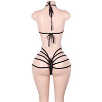 Tenue de danse exotique personnalisée pour adultes, ensemble de vêtements scintillants avec string, porte-jarretelles et combinaison, costumes de scène