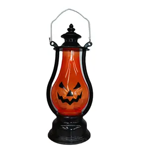 Newish Halloween LED Portable pumpkin lamp creative small oil lamp Flash Lights Decorations for Props Halloween Party