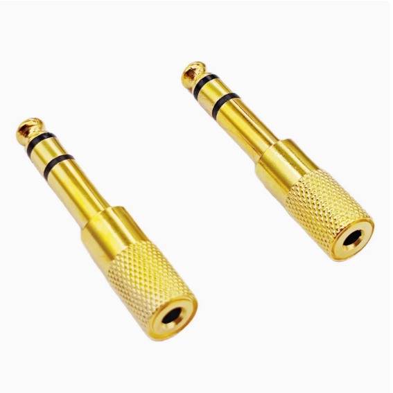 Stereo Audio Adapter 6.35 MM 6.35MM Male to 3.5 MM 3.5MM Female Headphone Stereo Audio Jack Converter Adapter Adaptor