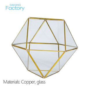 Jardinière de <span class=keywords><strong>Terrarium</strong></span> en verre géométrique noir fait à la main petit Pot de fleur pentagone pour plantes succulentes décor de table <span class=keywords><strong>Terrarium</strong></span> - Product Image 2