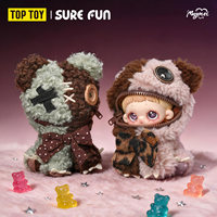Boîte mystère TOPTOY MayMei Greedy Bear Plush Blind Box. Adorables peluches en forme d'ours avec plusieurs styles différents