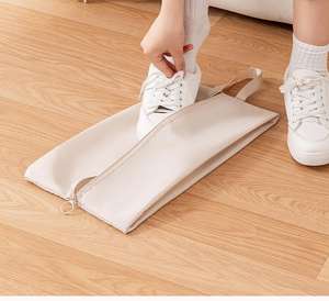 Ensemble de 6 sacs de compression de voyage en tissu mémoire, sacs de rangement portables pour valise, organisateur imperméable pour vêtements - Product Image 3