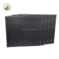 Panneau solaire flexible ETFE noir intégral 200W/450W 12V Mono HPBC Cellule pliable Module mince 24,8% d'efficacité pour VR, Yacht, Bateau, Balcon
