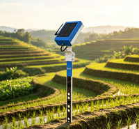 Analyseur de sol multi-profondeur sans fil 4G LoRa YaTunIOT à alimentation solaire pour humidité, conductivité électrique (EC), température et hygrométrie – Station agricole YaTun Watchman-S03