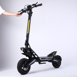Trottinette électrique J2 à moteur puissant, autonomie jusqu'à 50 km, capacité de charge de 120 kg, suspension à double bras oscillant, trottinette adulte - Product Image 5