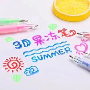 Ensemble de 6 stylos gel 3D pour peinture DIY, encre gel brillante pour écrire et décorer cartes, étiquettes, verre, céramique - Product Image 2